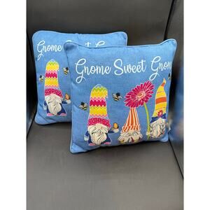 MainStays Outdoor Toss Pillows – Blue Polyester – 16x16x5 Inches - 2